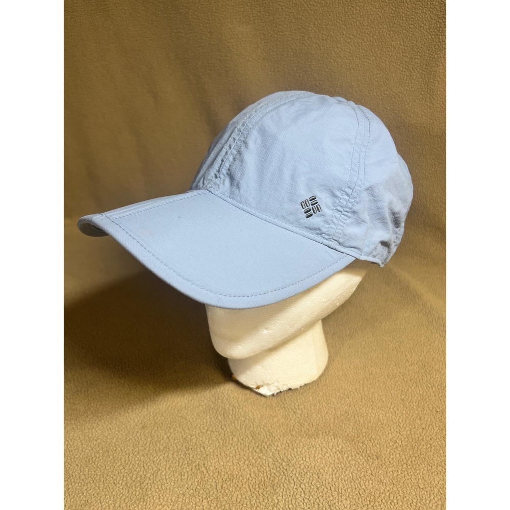 Columbia Insect Blocker Split Bill Hat Light Blue Adjustable Nylon Cap